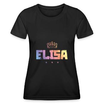 TEST ELISA - T-shirt sport Femme - noir - Devant - AI Model Female 172 light (172cm)