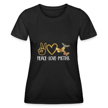 Moths Insect Collector Entomologist - Women's Functional T-Shirt - black - Front - AI Model Female 172 light (172cm)