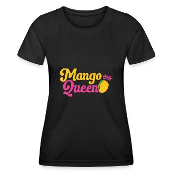 Mango Frucht Mango - Frauen Funktions-T-Shirt - Schwarz - Vorne - AI Model Female 172 light (172cm)