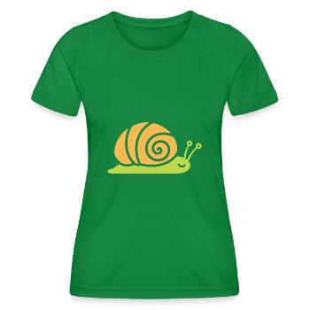 Snail - Women's Functional T-Shirt - kelly green - Front - AI Model Female 172 dark (172cm)