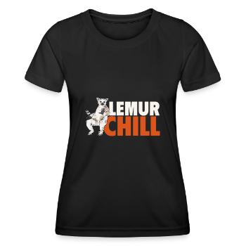 Lemur Catta Ring-tailed lemur - Women's Functional T-Shirt - black - Front - AI Model Female 172 light (172cm)