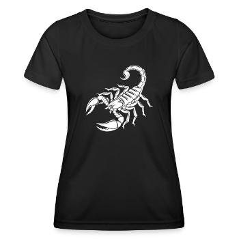 Scorpion - Dard venimeux - Conservation des espèces - Habitat - T-shirt sport Femme - noir - Devant - AI Model Female 172 light (172cm)