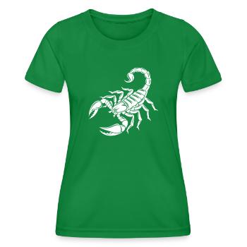 Skorpion - Giftstachel - Artenschutz - Lebensraum - Frauen Funktions-T-Shirt - Kelly Green - Vorne - AI Model Female 172 dark (172cm)