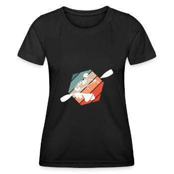 canoe - Women's Functional T-Shirt - black - Front - AI Model Female 172 light (172cm)