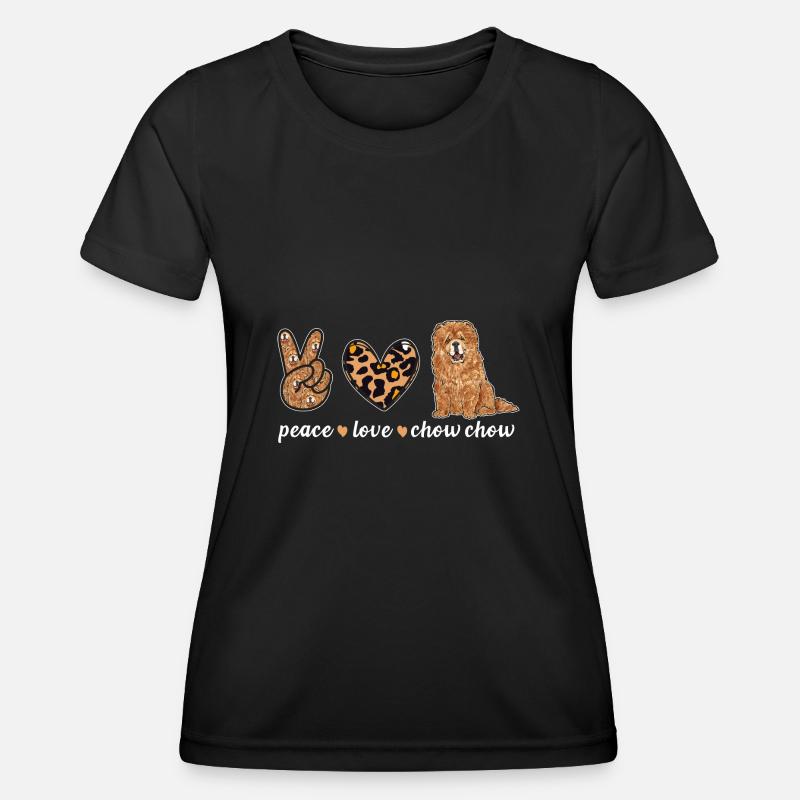 Chow Chow Dog - Women's Functional T-Shirt - black