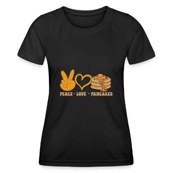 Pancake Breakfast Pancakes - Women's Functional T-Shirt - black - Front - AI Model Female 172 light (172cm)