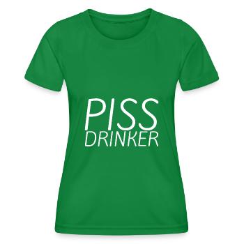 Piss Drinker 23 - Frauen Funktions-T-Shirt - Kelly Green - Vorne - AI Model Female 172 dark (172cm)