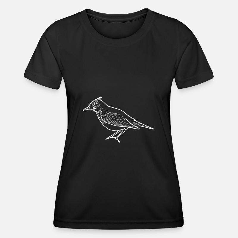 Lark lineart - Women's Functional T-Shirt - black