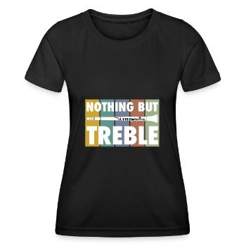 Klarinette Musikinstrument Orchester Blaskapelle - Frauen Funktions-T-Shirt - Schwarz - Vorne - AI Model Female 172 light (172cm)