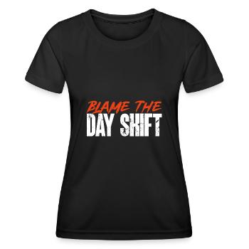 Night Shift Nurse - Women's Functional T-Shirt - black - Front - AI Model Female 172 light (172cm)