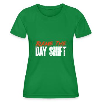 Infirmière de nuit - T-shirt sport Femme - vert - Devant - AI Model Female 172 dark (172cm)