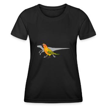 Parakeet, Parrot, Parakeet, Bird - Women's Functional T-Shirt - black - Front - AI Model Female 172 light (172cm)