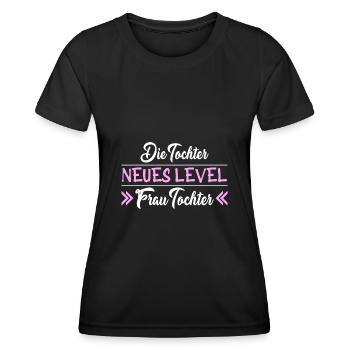 Neues Level Frau Tochter Jugendweihe - Frauen Funktions-T-Shirt - Schwarz - Vorne - AI Model Female 172 light (172cm)