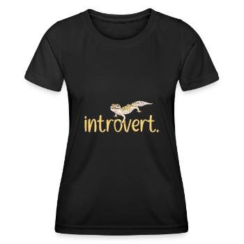 Leopard Gecko Reptile Pet Gecko - Women's Functional T-Shirt - black - Front - AI Model Female 172 light (172cm)