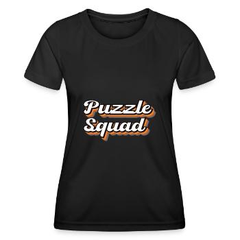 Lustiges Hobby-Puzzle Puzzle von Puzzle - Frauen Funktions-T-Shirt - Schwarz - Vorne - AI Model Female 172 light (172cm)