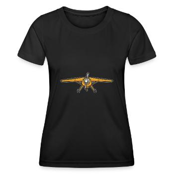 Modèle d’avion télécommandé - T-shirt sport Femme - noir - Devant - AI Model Female 172 light (172cm)