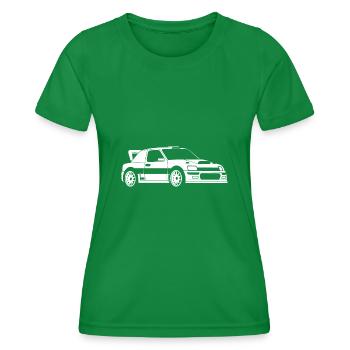 Rallye-Fahrzeug - Frauen Funktions-T-Shirt - Kelly Green - Vorne - AI Model Female 172 dark (172cm)