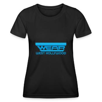 Portez West Hollywood pour Music Rock Lover - T-shirt sport Femme - noir - Devant - AI Model Female 172 light (172cm)