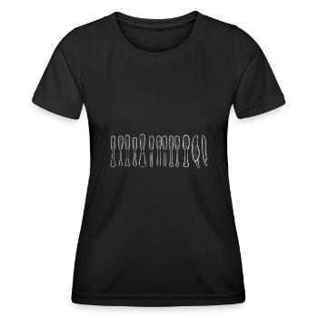 Charpentier sculpteur sur bois - T-shirt sport Femme - noir - Devant - AI Model Female 172 light (172cm)