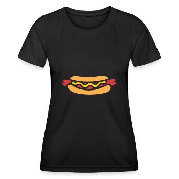 Hot dog - Women's Functional T-Shirt - black - Front - AI Model Female 172 light (172cm)