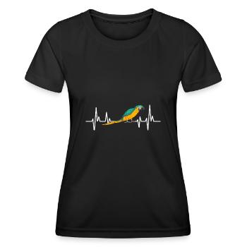Yellow-breasted Macaw Parrot Blue And Yellow Macaw - Women's Functional T-Shirt - black - Front - AI Model Female 172 light (172cm)