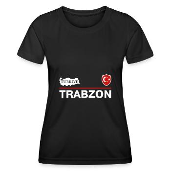 Türkiye Trabzon Trabzonlu Crescent avec étoile - T-shirt sport Femme - noir - Devant - AI Model Female 172 light (172cm)
