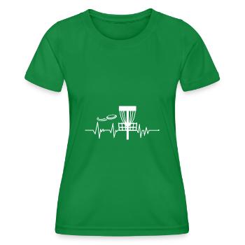 Disc golf Bang me - T-shirt sport Femme - vert - Devant - AI Model Female 172 dark (172cm)