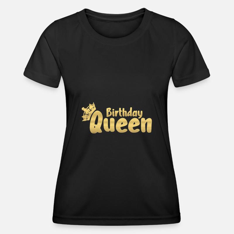 Birthday Queen - Women's Functional T-Shirt - black