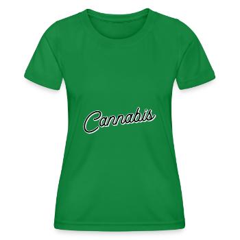 Cannabis - T-shirt sport Femme - vert - Devant - AI Model Female 172 dark (172cm)