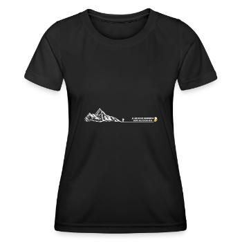 Je länger die Wanderung desto kälter das Bier - Frauen Funktions-T-Shirt - Schwarz - Vorne - AI Model Female 172 light (172cm)
