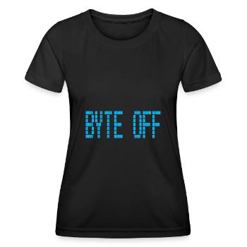BYTE OFF für einen Informatiker und Programmierer - Frauen Funktions-T-Shirt - Schwarz - Vorne - AI Model Female 172 light (172cm)