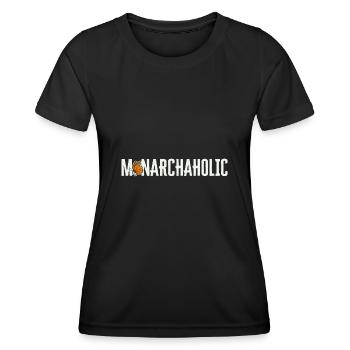 Monarque papillon monarque américain papillon monarque - T-shirt sport Femme - noir - Devant - AI Model Female 172 light (172cm)