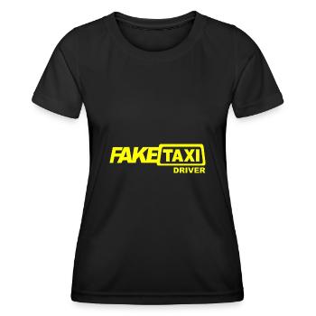 Fake Taxi Driver - Frauen Funktions-T-Shirt - Schwarz - Vorne - AI Model Female 172 light (172cm)