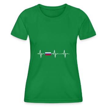 Russie - T-shirt sport Femme - vert - Devant - AI Model Female 172 dark (172cm)