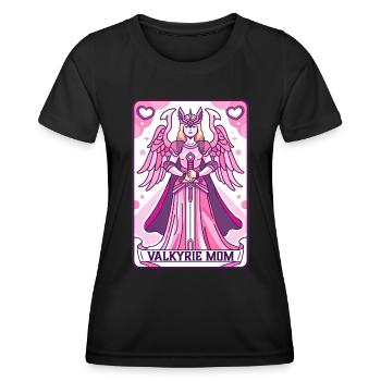 Carte Viking Maman Valkyrie - T-shirt sport Femme - noir - Devant - AI Model Female 172 light (172cm)