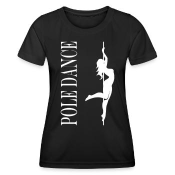 Women's pole dancing pole dancing - Women's Functional T-Shirt - black - Front - AI Model Female 172 light (172cm)