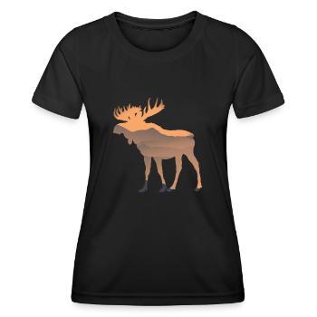 Élan - T-shirt sport Femme - noir - Devant - AI Model Female 172 light (172cm)