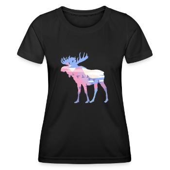 Élan - T-shirt sport Femme - noir - Devant - AI Model Female 172 light (172cm)