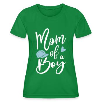 Mama Sohn beste Mutter Mom of a boy Einzelkind - Frauen Funktions-T-Shirt - Kelly Green - Vorne - AI Model Female 172 dark (172cm)