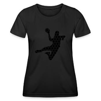 Handball handball handball handball jeux de handball - T-shirt sport Femme - noir - Devant - AI Model Female 172 light (172cm)