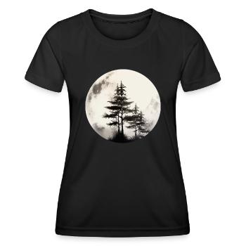 Mâchoire - T-shirt sport Femme - noir - Devant - AI Model Female 172 light (172cm)