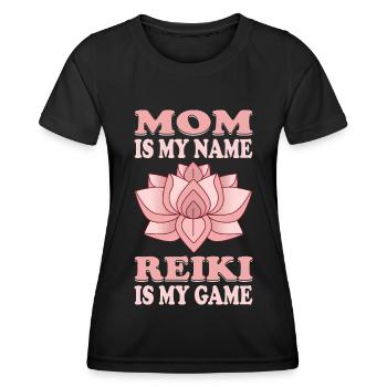 Reiki Praktizierende / Reiki Master / Reiki Mom - Frauen Funktions-T-Shirt - Schwarz - Vorne - AI Model Female 172 light (172cm)