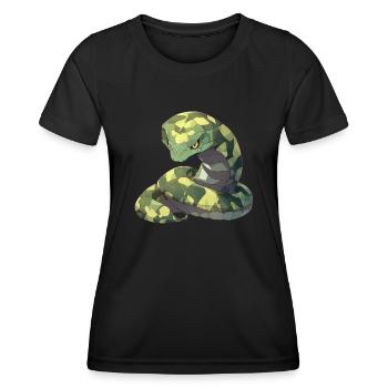 King cobra - Women's Functional T-Shirt - black - Front - AI Model Female 172 light (172cm)