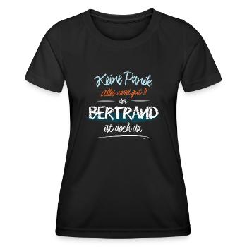 Bertrand - Keine Panik. Alles wird gut - Frauen Funktions-T-Shirt - Schwarz - Vorne - AI Model Female 172 light (172cm)