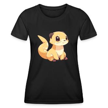 Mangouste - T-shirt sport Femme - noir - Devant - AI Model Female 172 light (172cm)