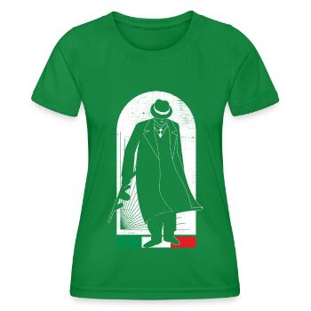 Italy Mafia Graphic - Women's Functional T-Shirt - kelly green - Front - AI Model Female 172 dark (172cm)