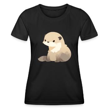 Mangouste - T-shirt sport Femme - noir - Devant - AI Model Female 172 light (172cm)