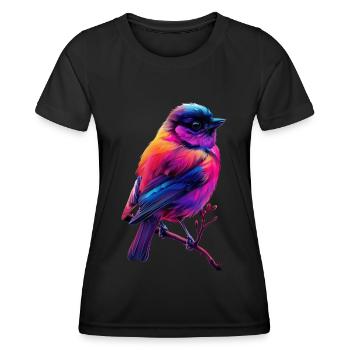 Meise - Frauen Funktions-T-Shirt - Schwarz - Vorne - AI Model Female 172 light (172cm)