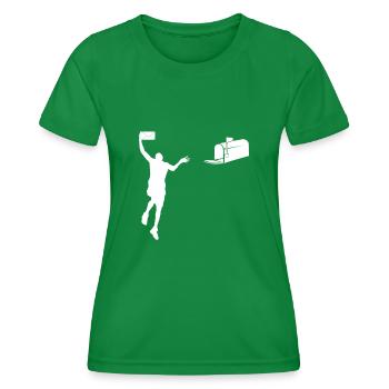 Dunking Post - Frauen Funktions-T-Shirt - Kelly Green - Vorne - AI Model Female 172 dark (172cm)