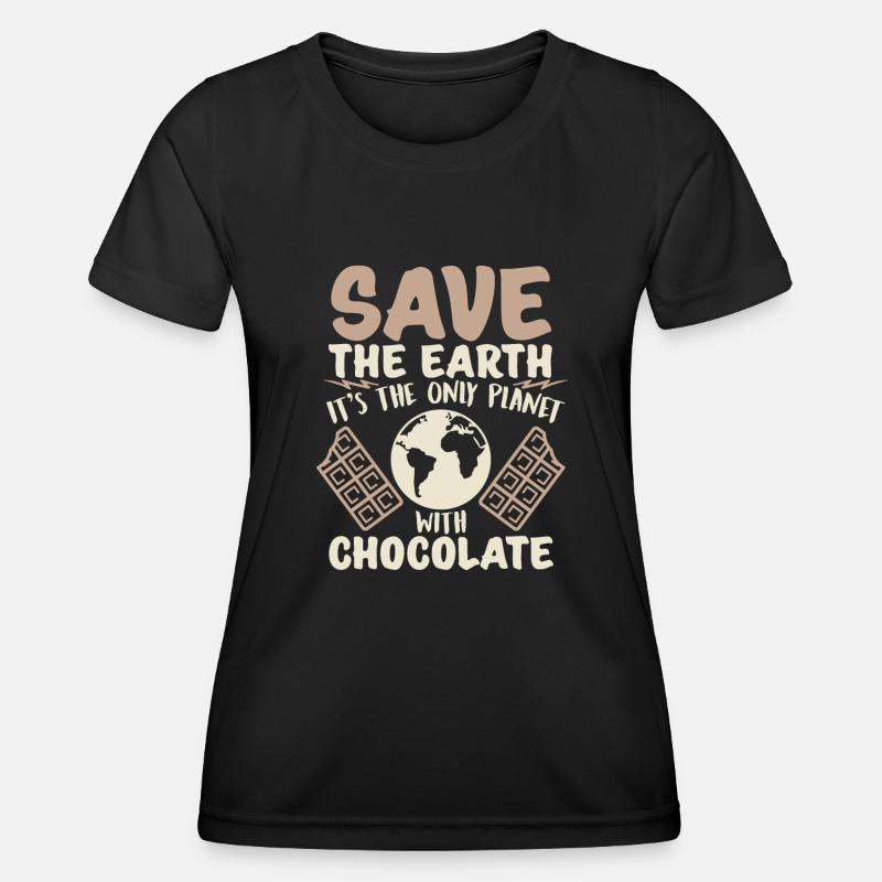chocolate - Women's Functional T-Shirt - black